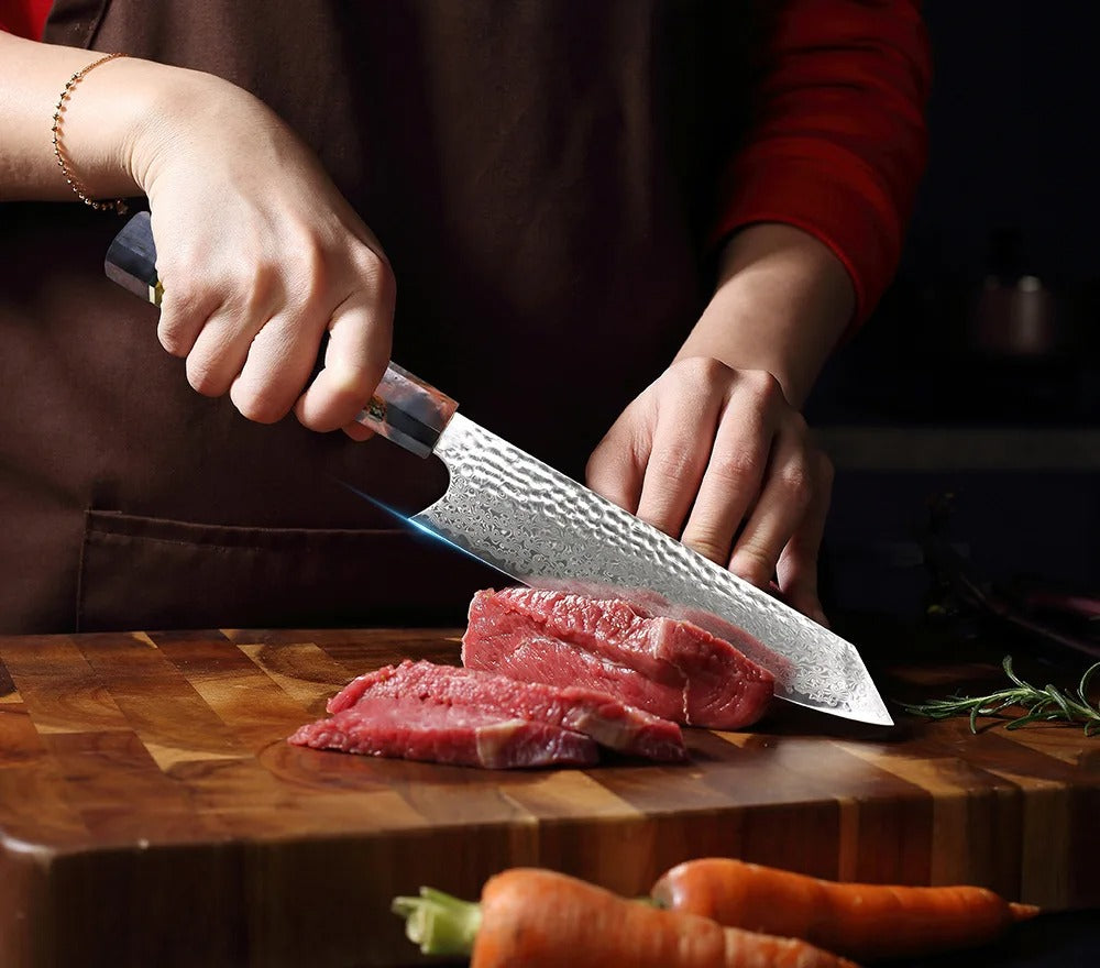 couteau de cuisine japonais confort de coupe