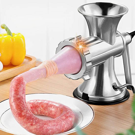 hachoir a viande manuel preparation saucisses