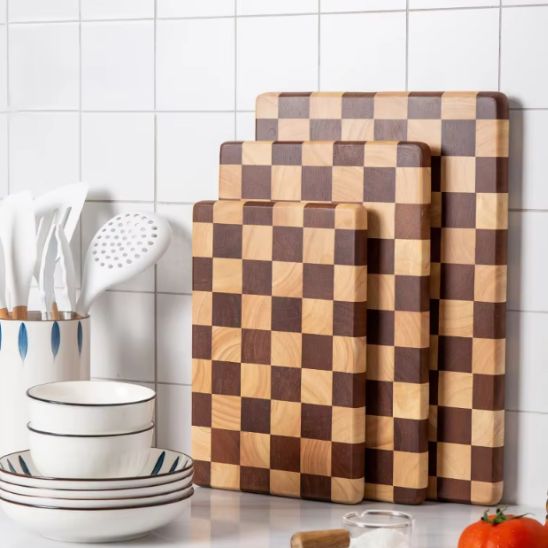 planche à découper en bois trois tailles