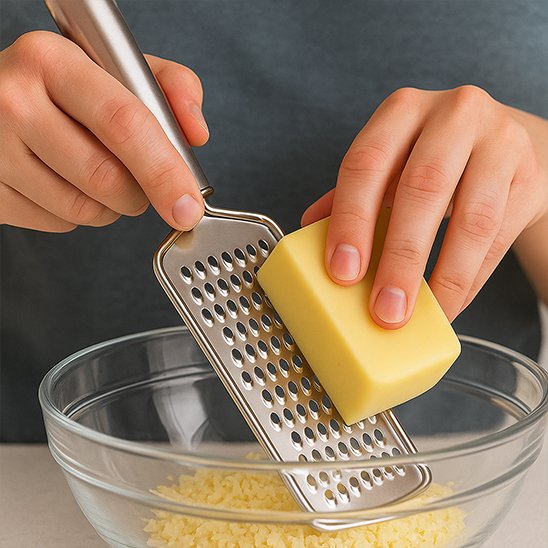 râpe à fromage pratique et ergonomique