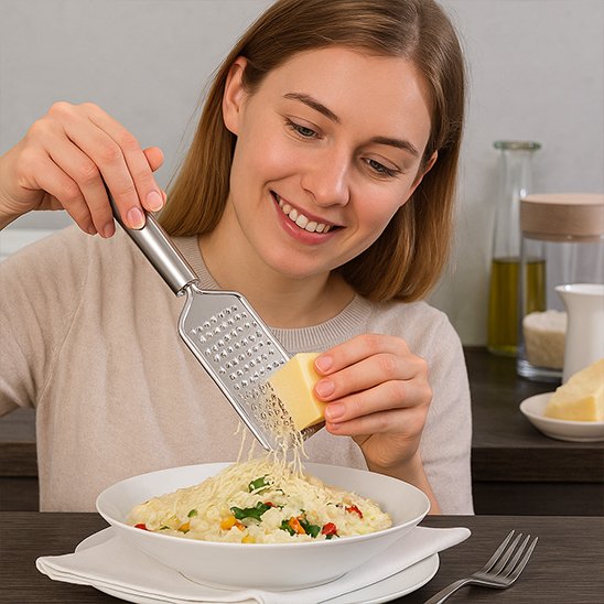 râpe à fromage des plats plus savoureux