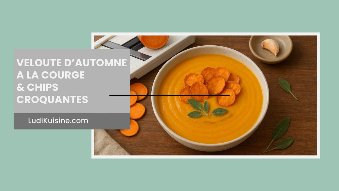 🍠 Velouté d’Automne à la Courge & Chips Croquantes
