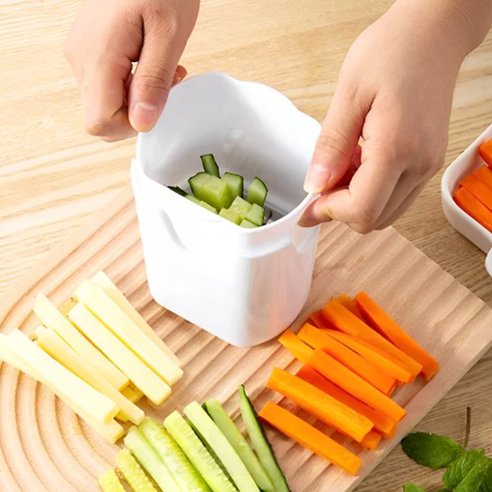 Coupe frites bac de récupération