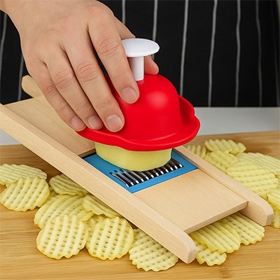 Coupe frites protection doigts