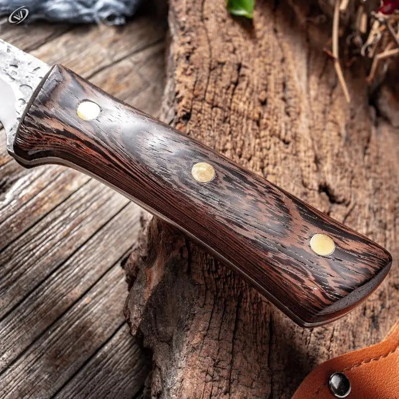 Couteaux de cuisine manche en bois robuste et ergonomique