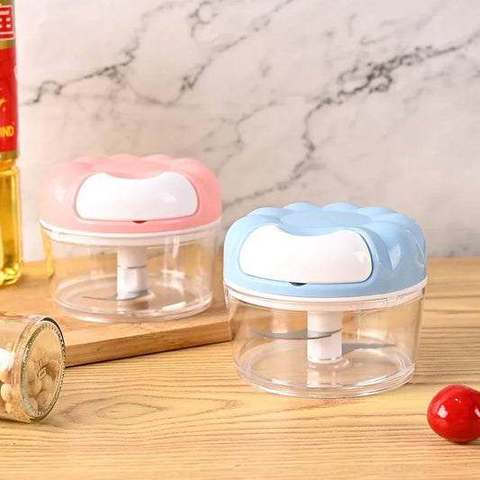mini hachoir duo rose et bleu