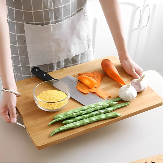 planche à découper en bois pour transporter